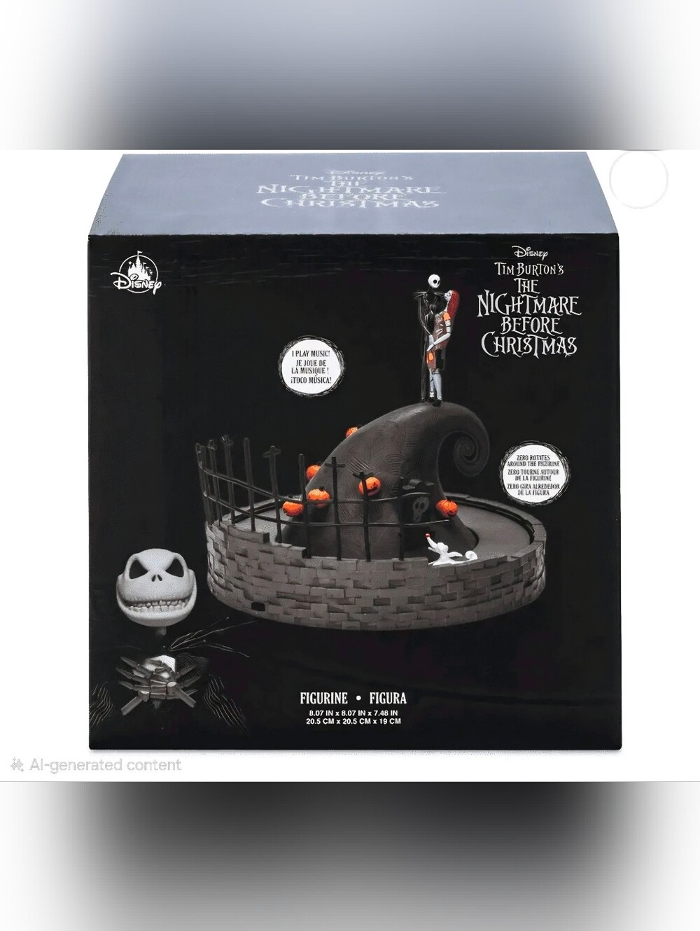 Disney Parks The Nightmare Before Christmas Musical Figurine Statue